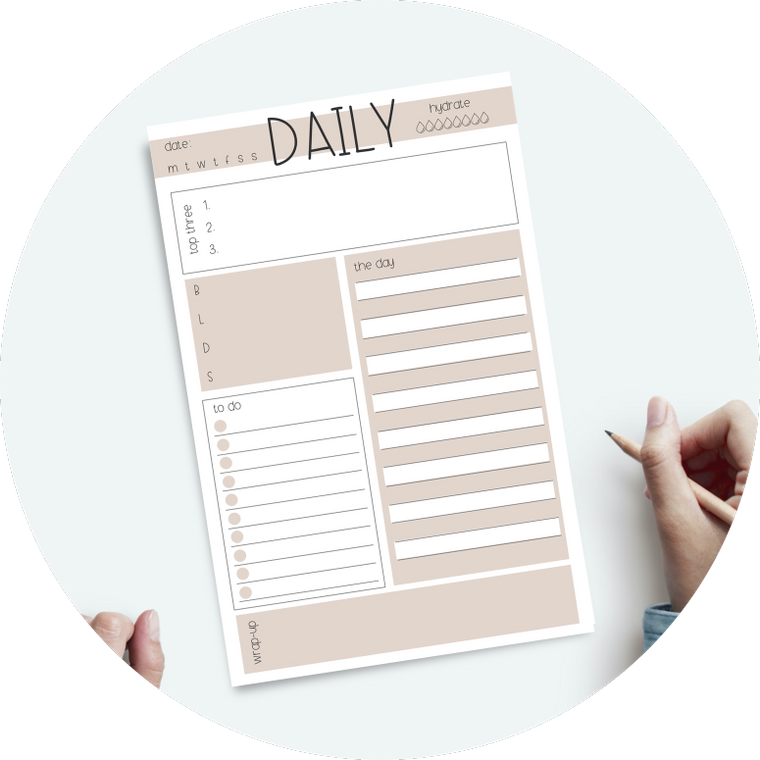 Daily Notepad - Pink