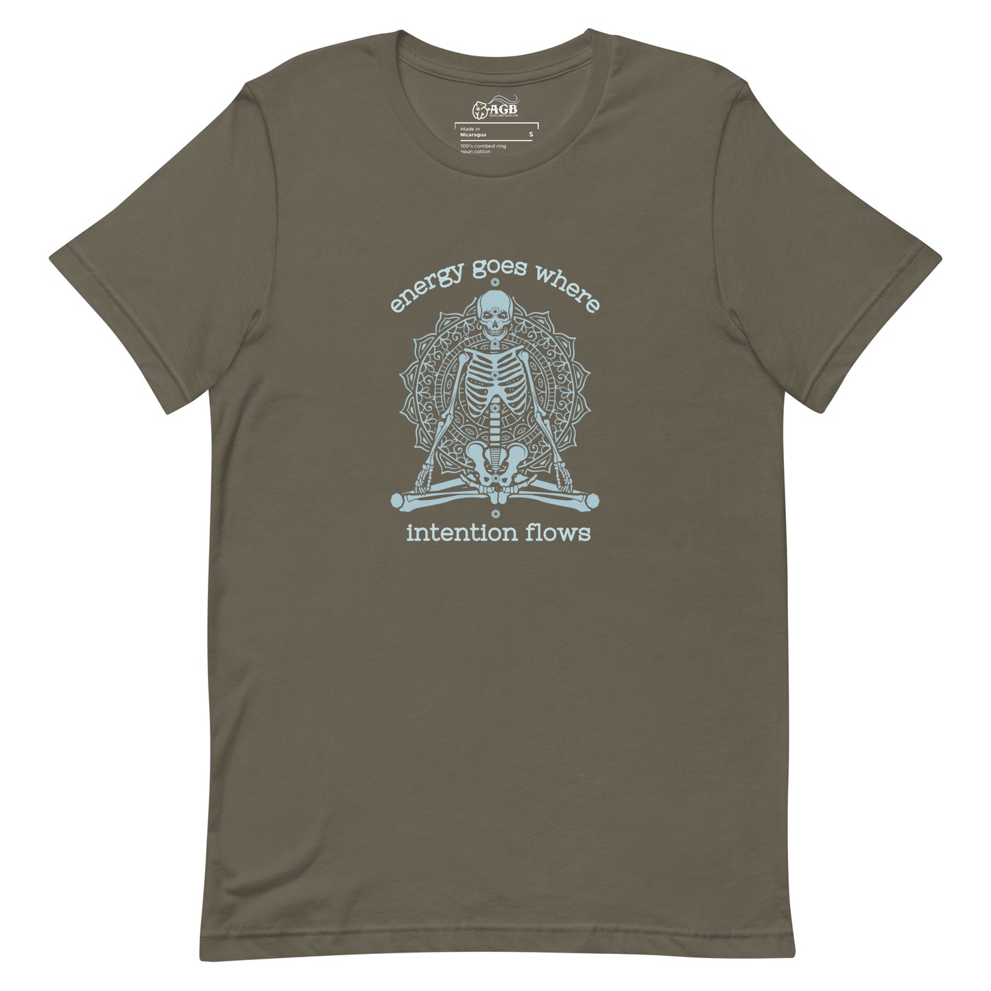 Energy Goes Where Intention Flows Graphic T-Shirt
