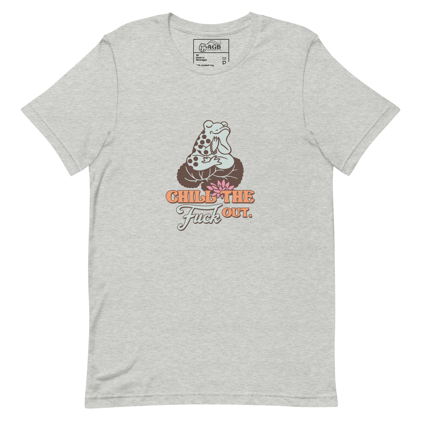 Chill the Fuck Out Little Frog Graphic T-shirt