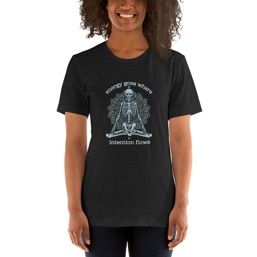 Energy Goes Where Intention Flows Graphic T-Shirt