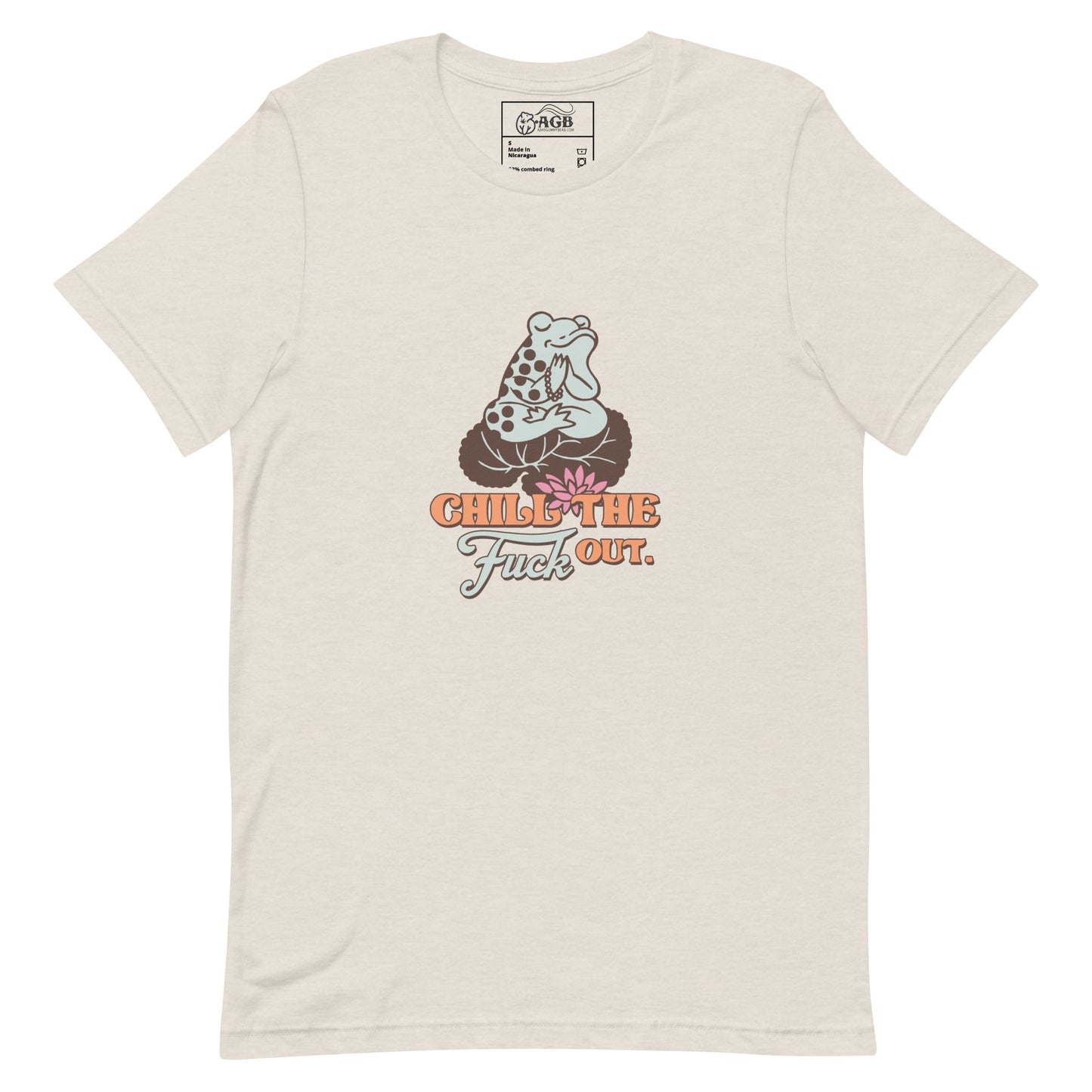 Chill the Fuck Out Little Frog Graphic T-shirt