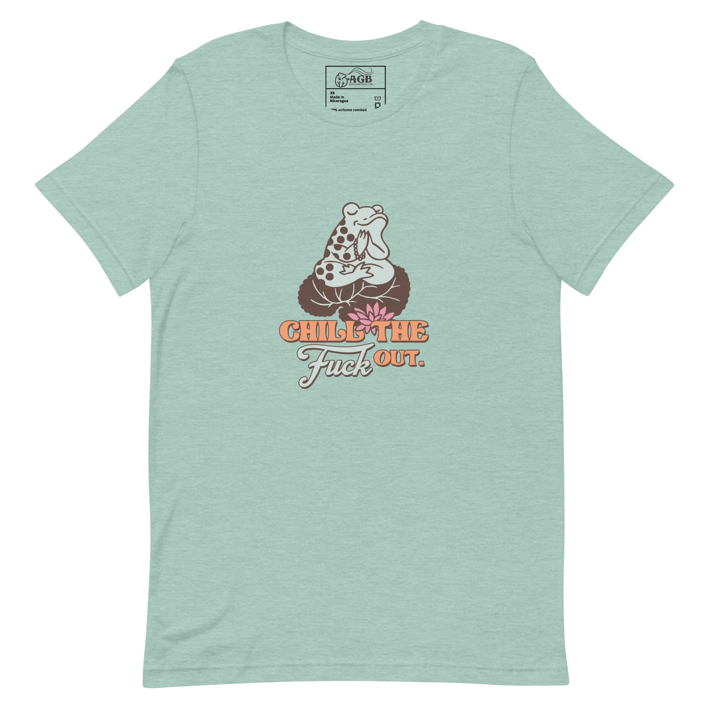 Chill the Fuck Out Little Frog Graphic T-shirt