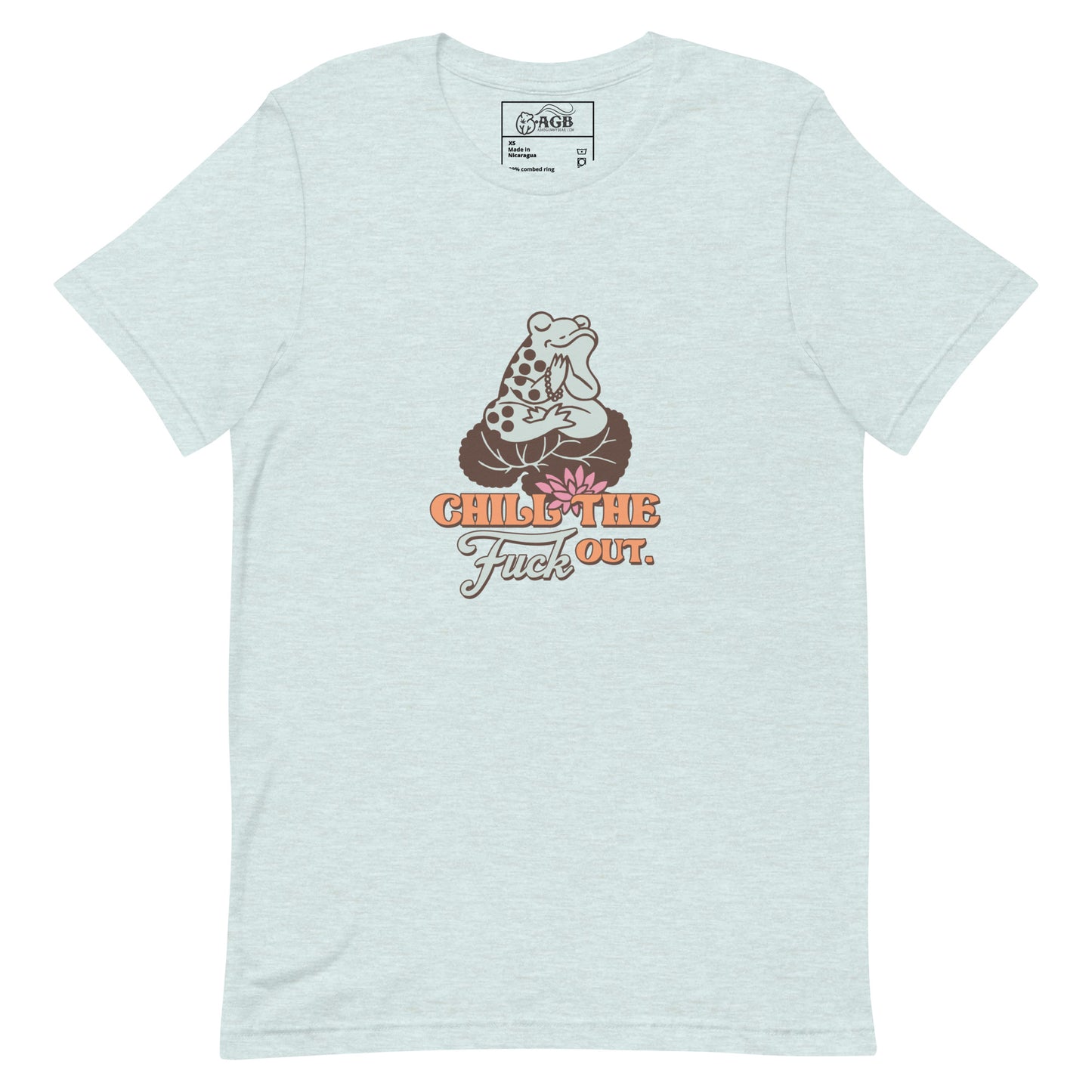 Chill the Fuck Out Little Frog Graphic T-shirt
