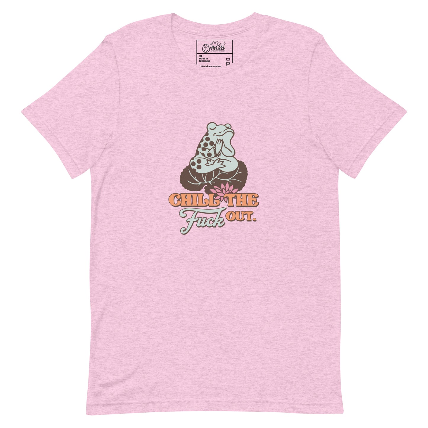Chill the Fuck Out Little Frog Graphic T-shirt