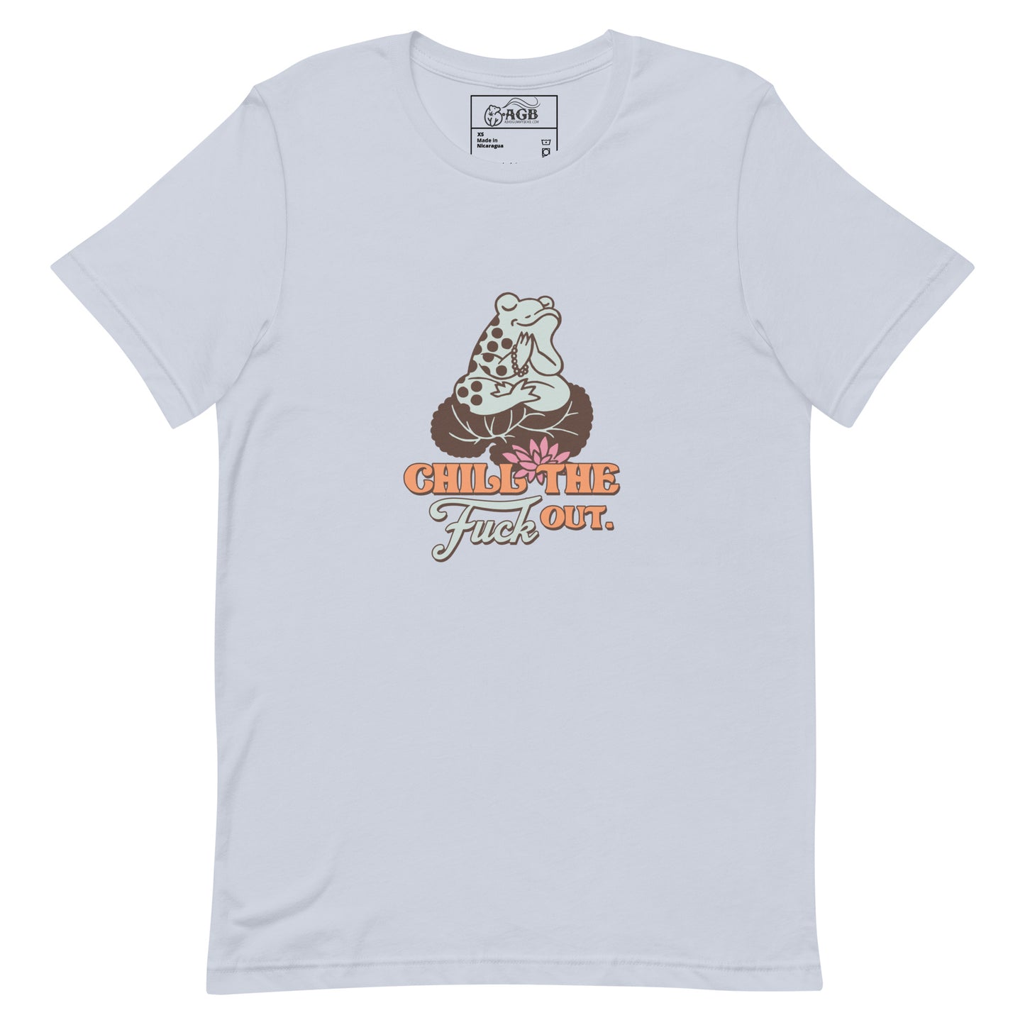 Chill the Fuck Out Little Frog Graphic T-shirt