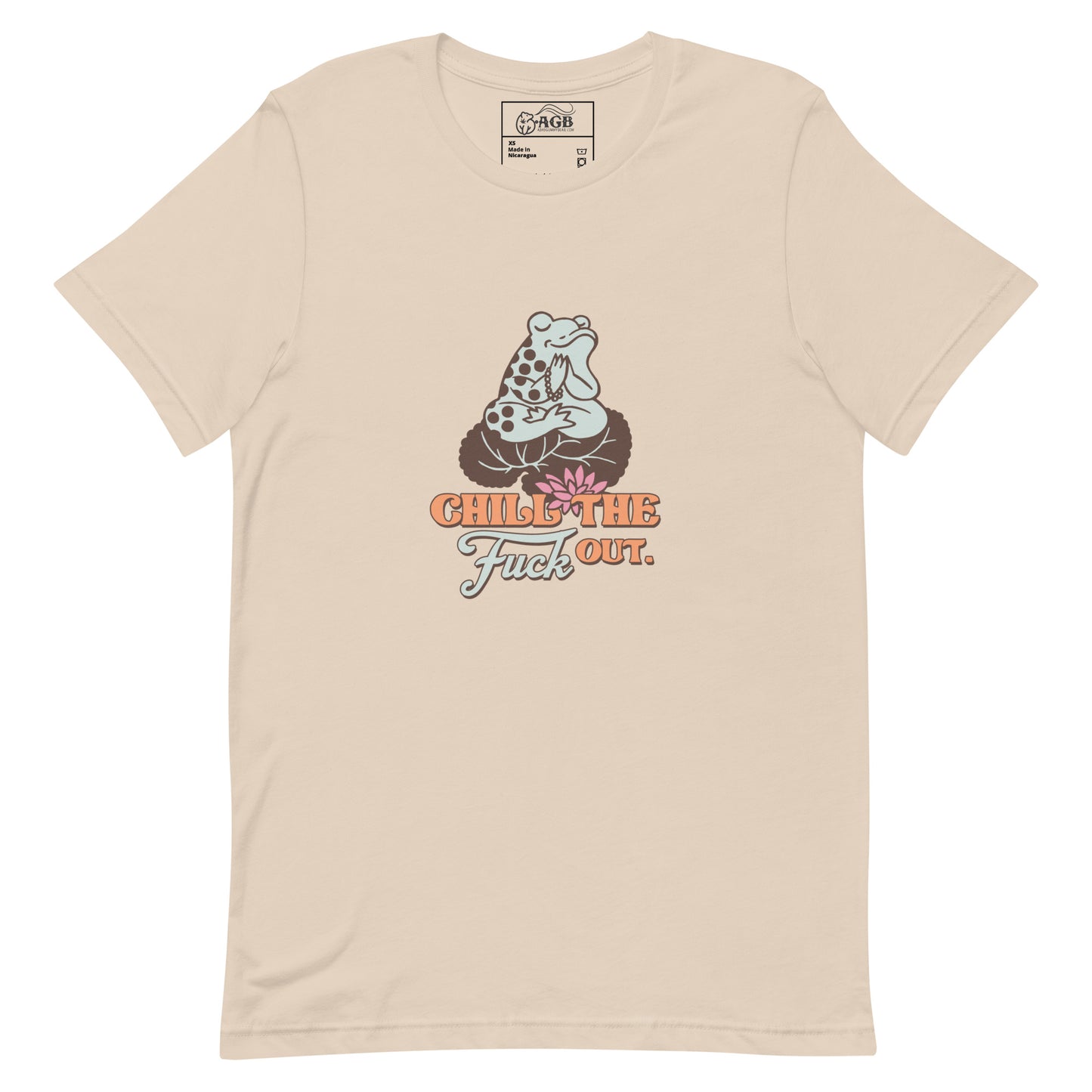 Chill the Fuck Out Little Frog Graphic T-shirt