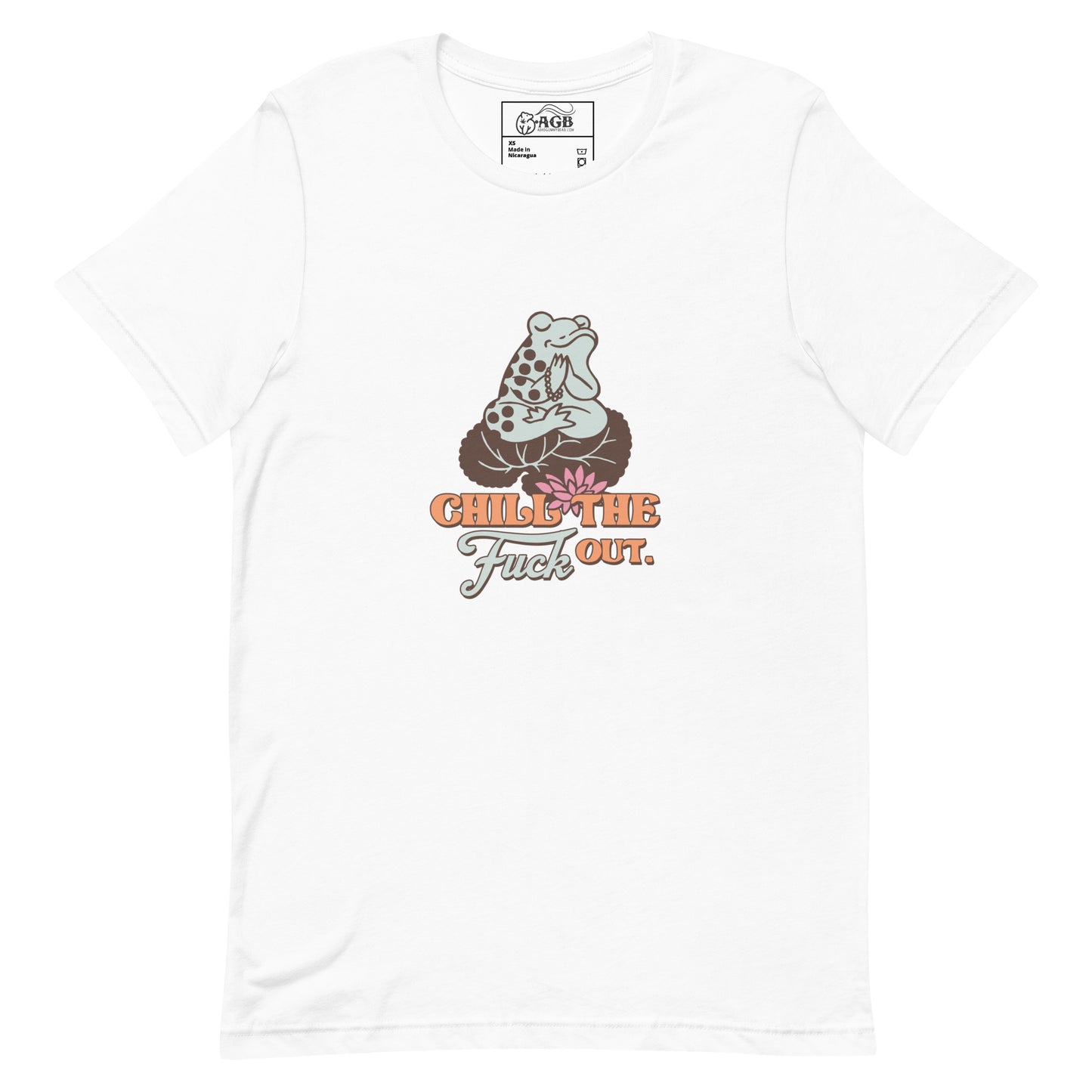 Chill the Fuck Out Little Frog Graphic T-shirt