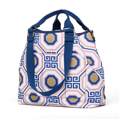 Greek Key Tile Go Big Tote Bag