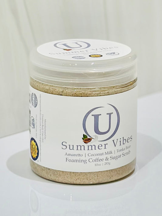 Summer Vibes Foaming Coffee & Sugar Scrub