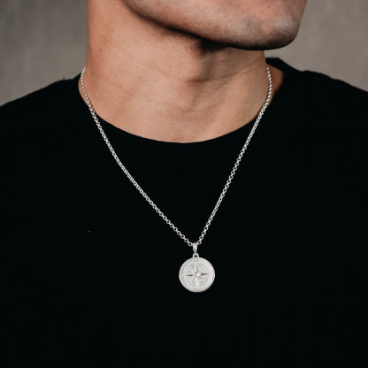 Compass Pendant (Silver)