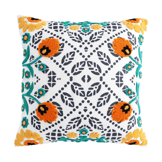 Desert Bloom Floral Outdoor Pillow