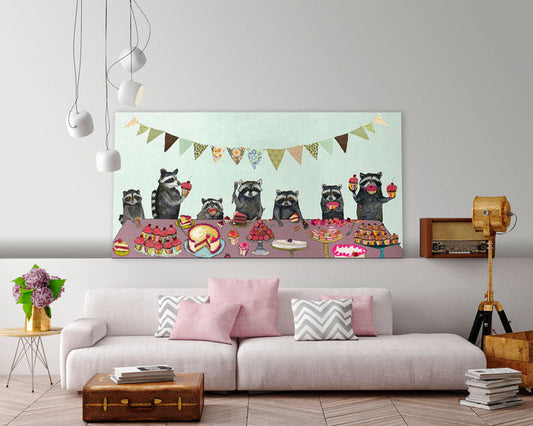 Cupcake Party Canvas Wall Art