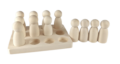 Peg Doll Stand Sorter Set (12 dolls + stand)