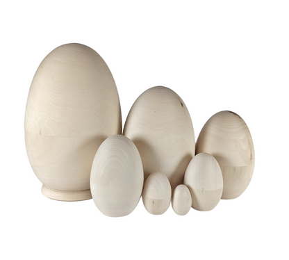 Nesting Eggs 8 inches / 20 cm - 7 pieces