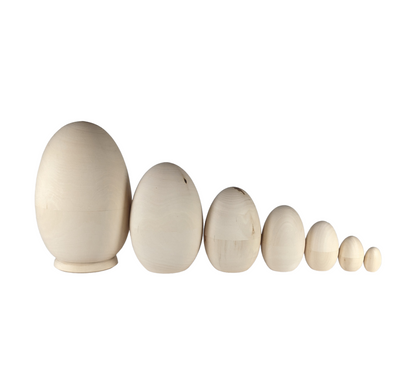 Nesting Eggs 8 inches / 20 cm - 7 pieces