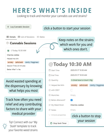 Cannabis Sesh Tracker