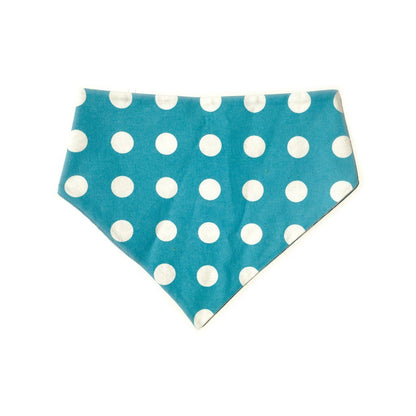 Baby Blue Chevron Reversible Dog Bandana