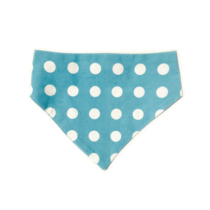 Baby Blue Chevron Reversible Dog Bandana