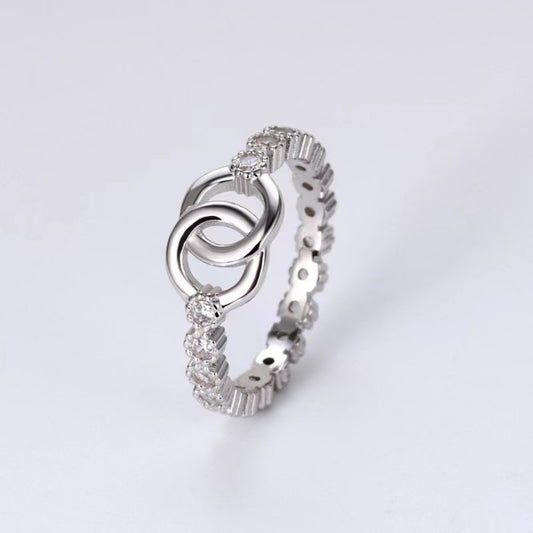 Sterling Silver Zircon Ring