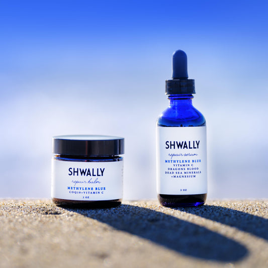 Shwally Methylene Blue Serum & Tallow Balm 2-Step Bundle