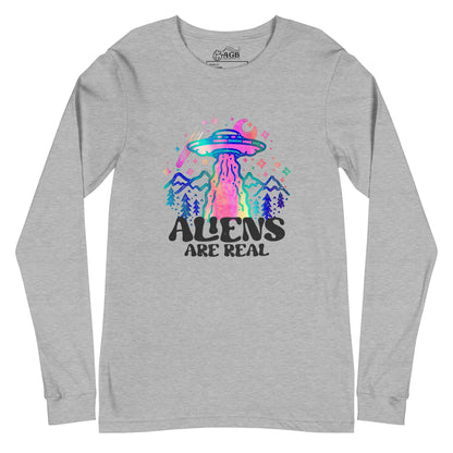 Aliens Are Real Graphic Long-Sleeve T-shirt