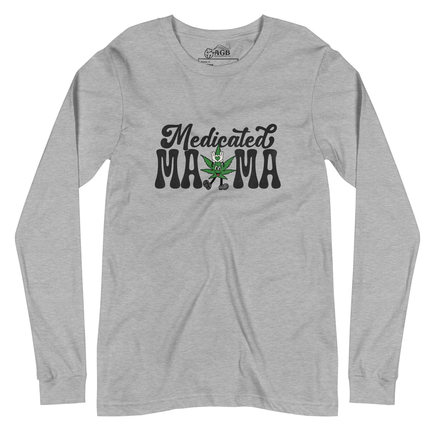 Medicated Mama Sativa Leaf Long-Sleeve T-shirt