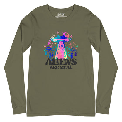 Aliens Are Real Graphic Long-Sleeve T-shirt