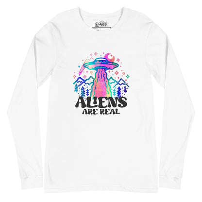 Aliens Are Real Graphic Long-Sleeve T-shirt