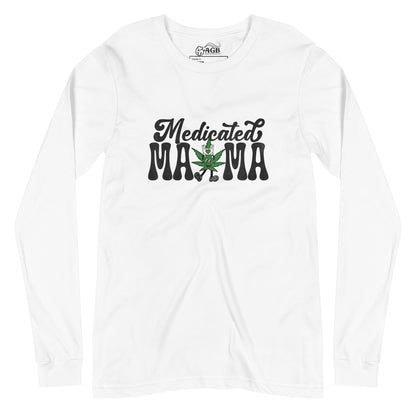 Medicated Mama Sativa Leaf Long-Sleeve T-shirt