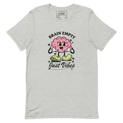 Empty Brain Just Vibes Graphic T-shirt