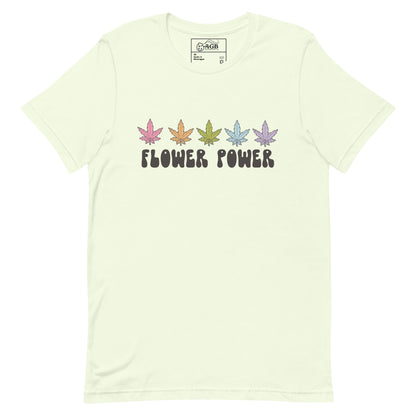 Canna-Flower Power Graphic T-shirt