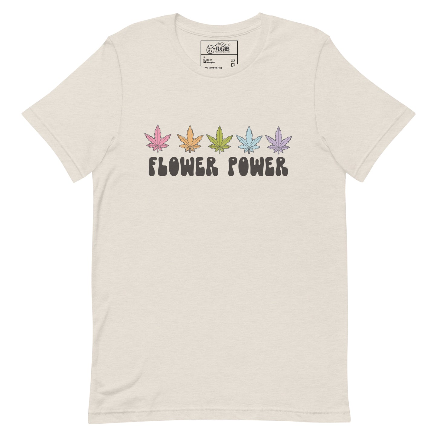 Canna-Flower Power Graphic T-shirt