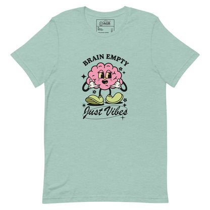 Empty Brain Just Vibes Graphic T-shirt