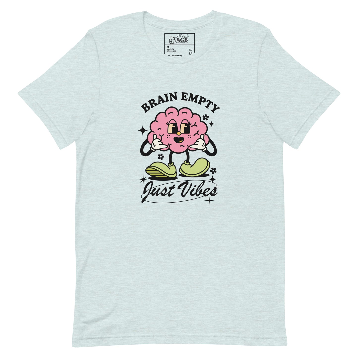 Empty Brain Just Vibes Graphic T-shirt