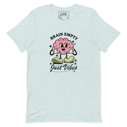 Empty Brain Just Vibes Graphic T-shirt