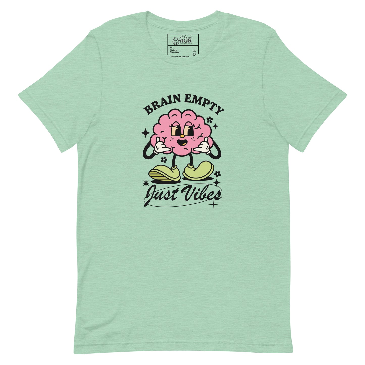 Empty Brain Just Vibes Graphic T-shirt