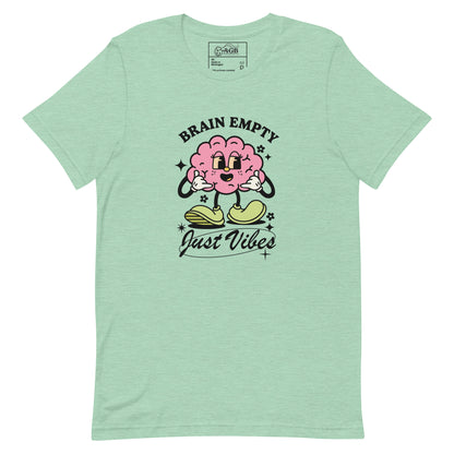 Empty Brain Just Vibes Graphic T-shirt