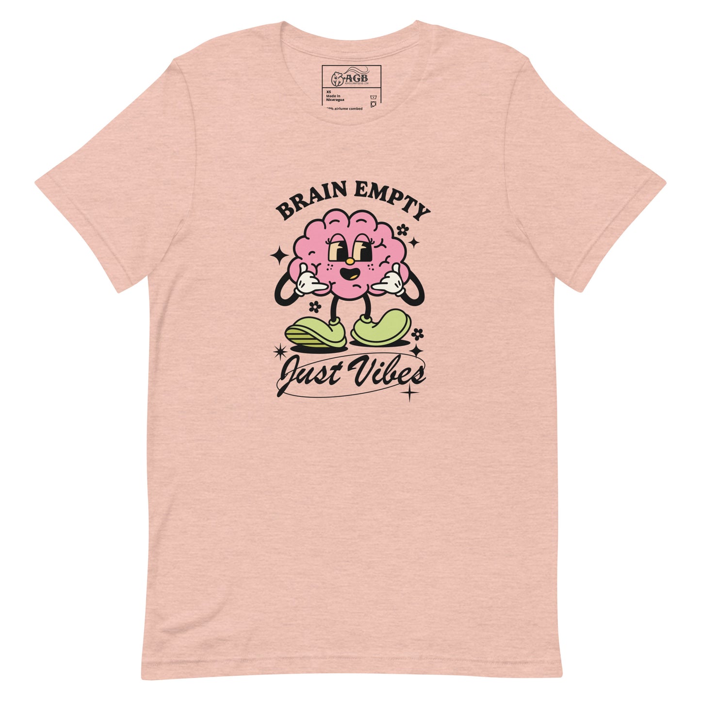 Empty Brain Just Vibes Graphic T-shirt