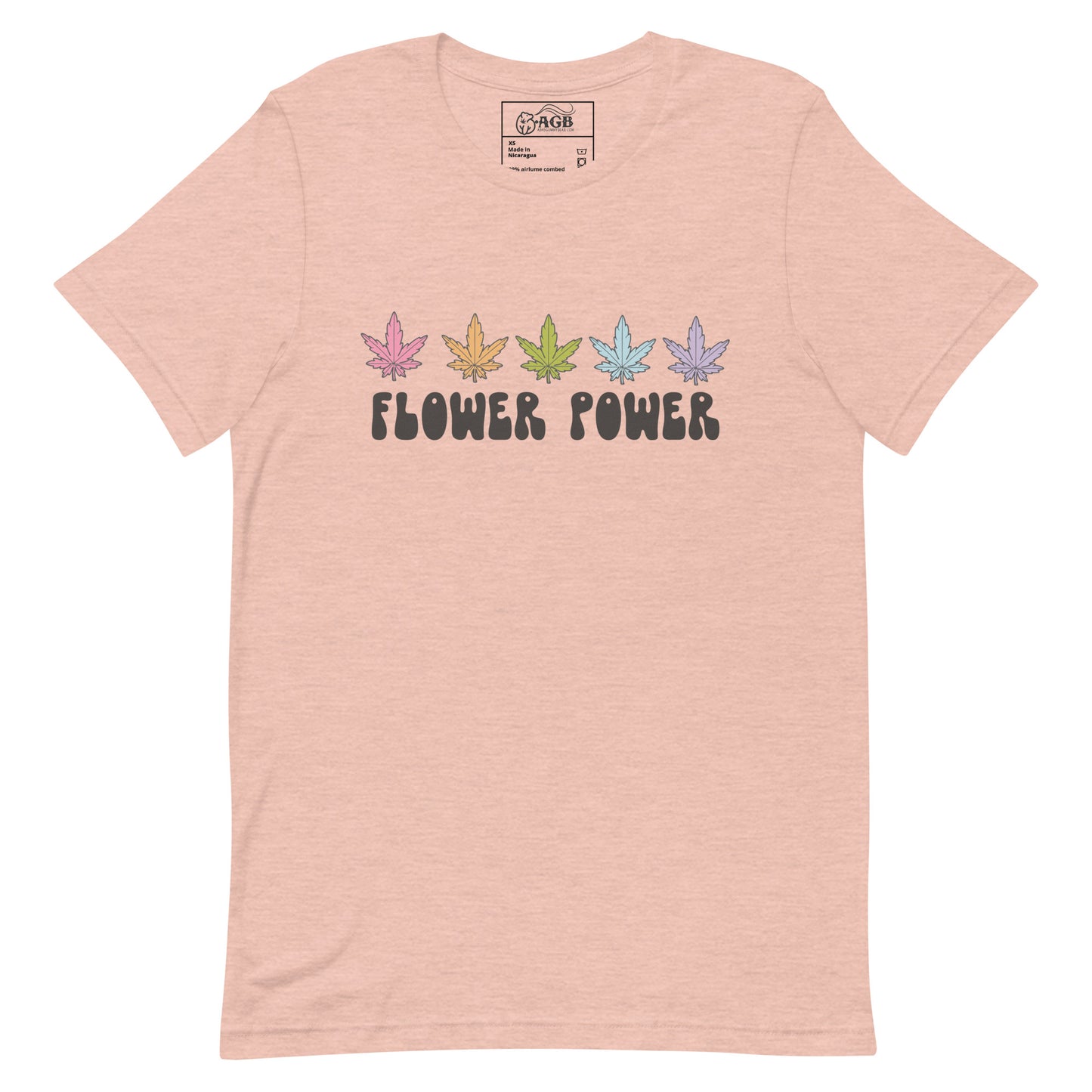 Canna-Flower Power Graphic T-shirt