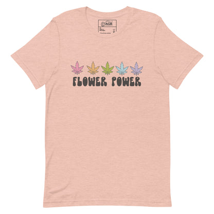 Canna-Flower Power Graphic T-shirt