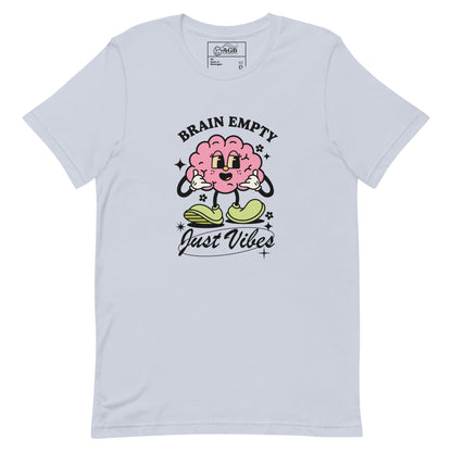 Empty Brain Just Vibes Graphic T-shirt