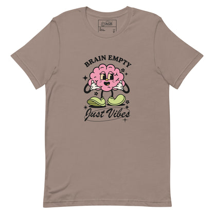 Empty Brain Just Vibes Graphic T-shirt