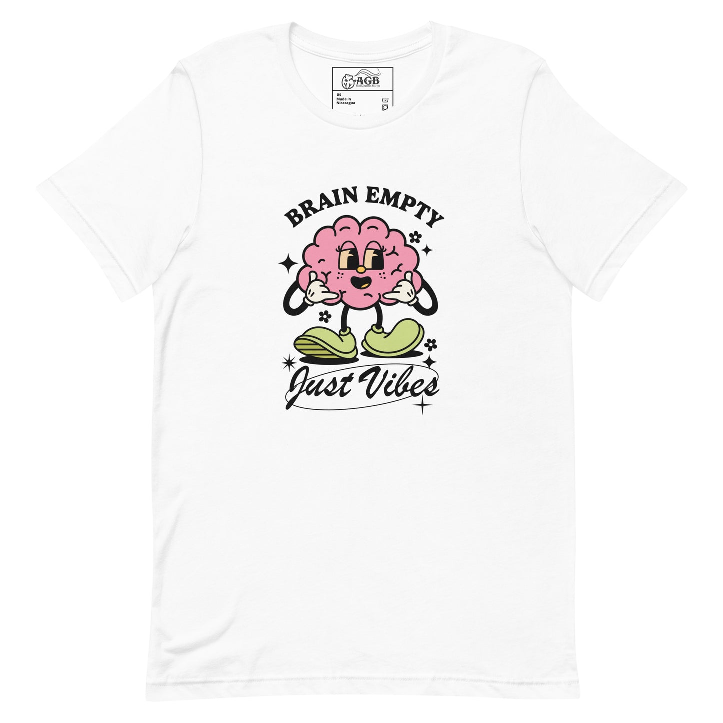 Empty Brain Just Vibes Graphic T-shirt