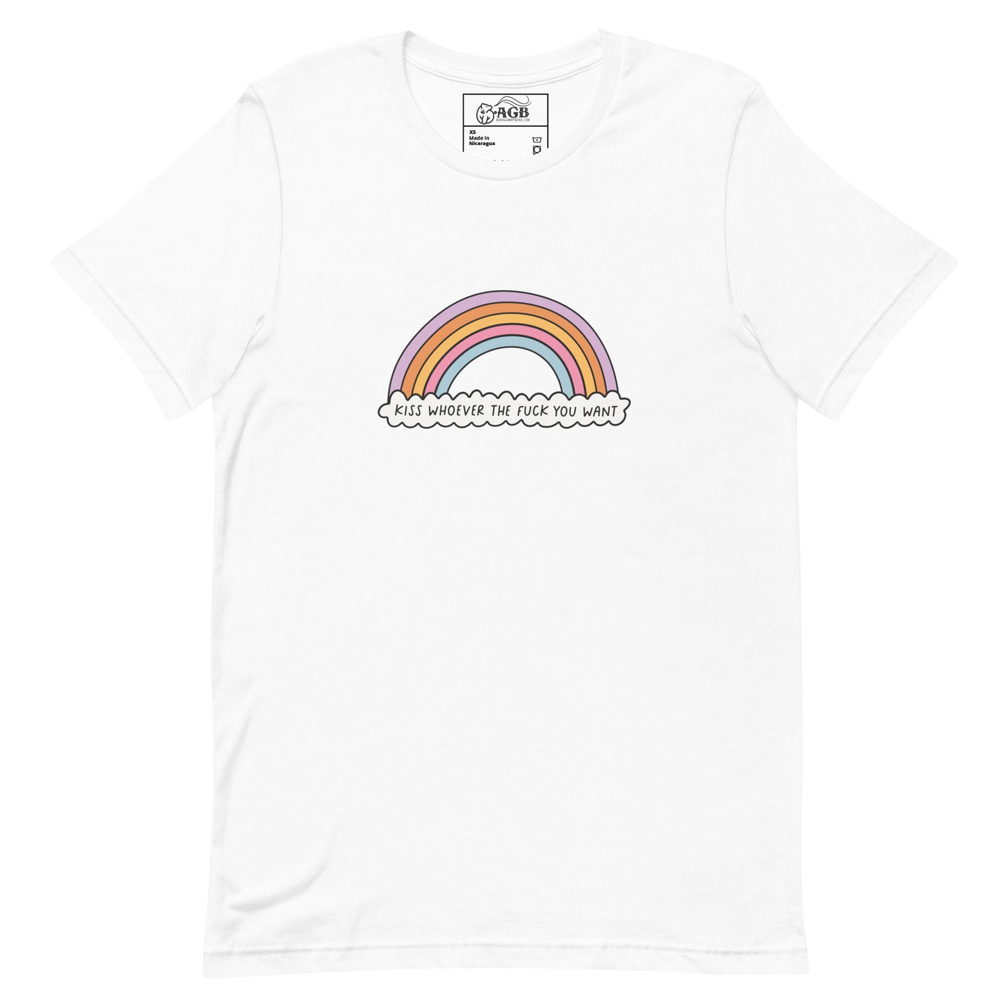 Kiss Whoever Pride Graphic T-shirt