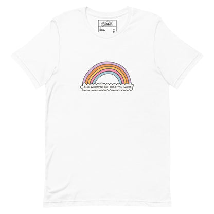 Kiss Whoever Pride Graphic T-shirt