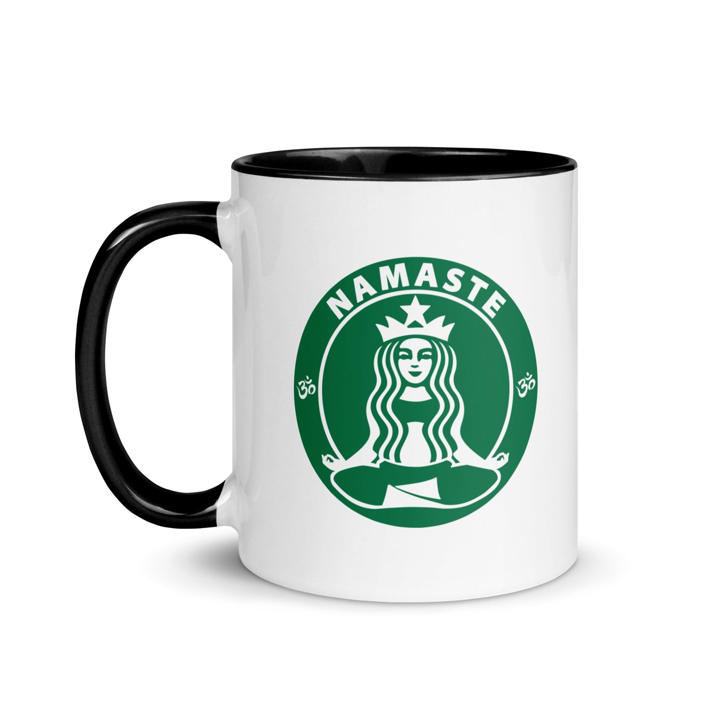 Namaste & Drink My Coffee Mug with Color Inside