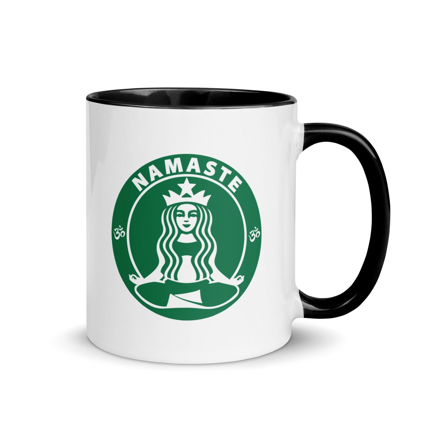 Namaste & Drink My Coffee Mug with Color Inside