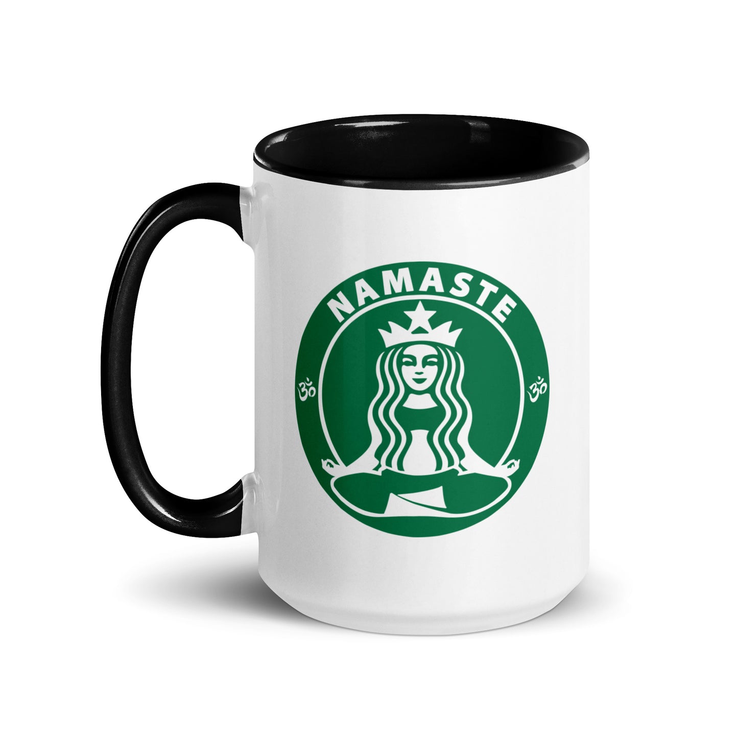 Namaste & Drink My Coffee Mug with Color Inside