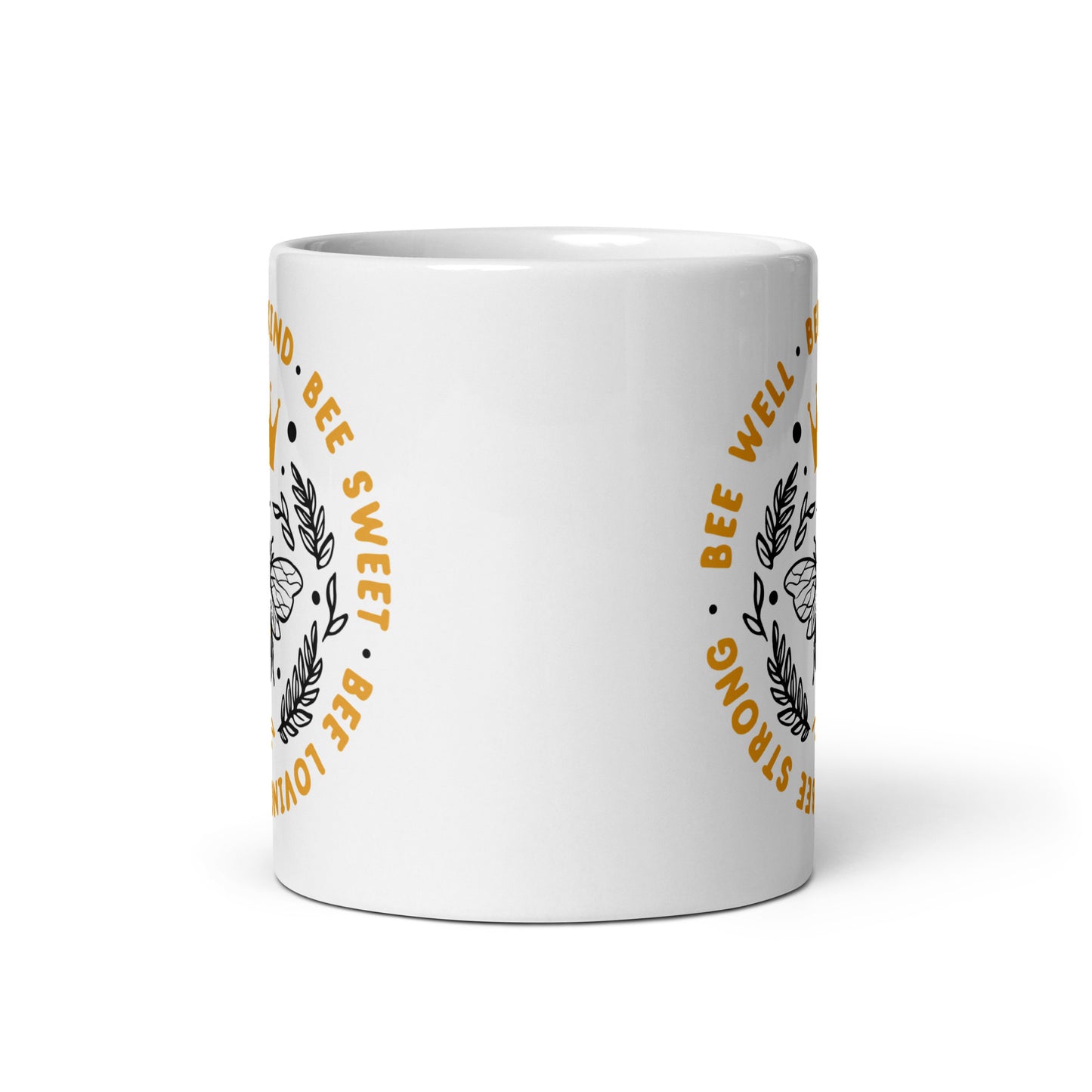 Bee Kind, Bee Thirsty Glossy Mug