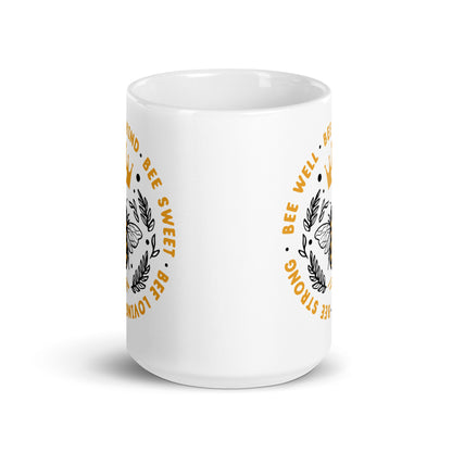 Bee Kind, Bee Thirsty Glossy Mug